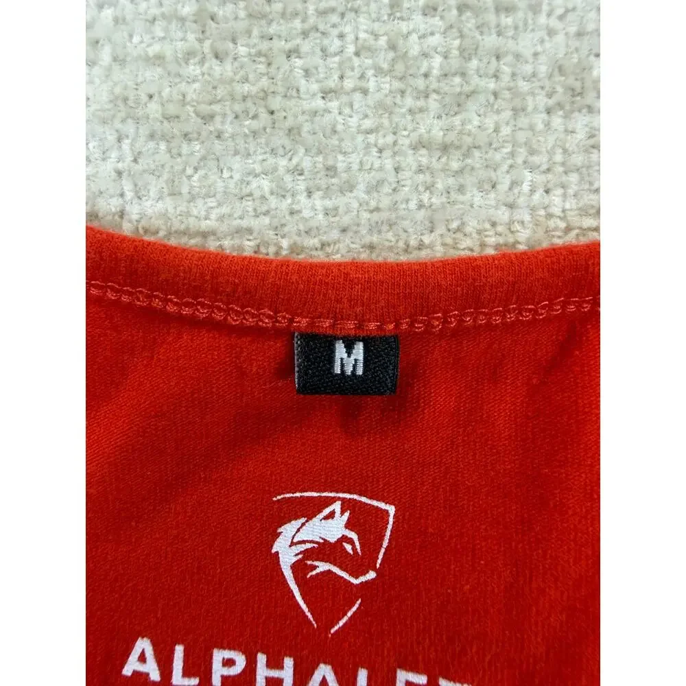 Alphalete Women's Medium Red Graphic Logo Sleeveless Athletic Tank Top Workout
